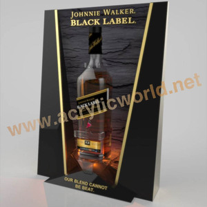 KTV-Soporte de exhibición de copa acrílica, estante de vidrio negro para vino - Product Image 6