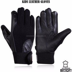 Shemax 2023ถุงมือหนังสำหรับเด็กโตถุงมือขี่จักรยานวิ่งสกู๊ตเตอร์ขี่ม้าขายส่ง - Product Image 2