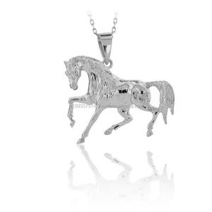 14K <b>Solid</b> <b>Gold</b> Horse <b>Pendant</b> Necklace Animal Necklace Fine Jewellery for Women Made in Turkey - Product Image 3