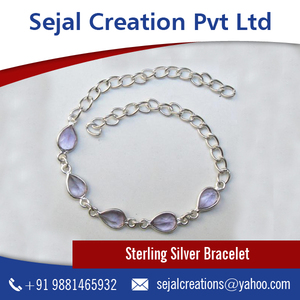 Bijoux de mode en gros Bracelet en argent sterling 925 Bracelet gravable Bijoux en gros - Product Image 1