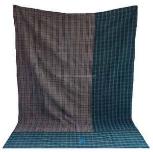 Couverture Kantha indienne en coton ethnique Quilt Sari Patchwork Kantha - Product Image 3
