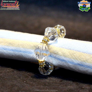 Anillos de servilletas de acrílico transparente, banda de cristal de diseñador para bodas, venta al por mayor - Product Image 2