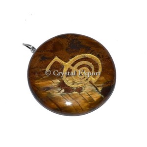 Pendentifs ovales Reiki dorés : Pendentifs Reiki en gros - Product Image 3