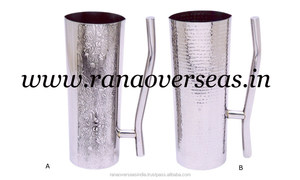 Pichet à eau en acier, conception martelée et gravure, pour restaurant, articles d'hôtel, ustensiles de Table - Product Image 4