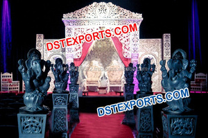 Boda Roman Mandap Boda Pilar romano Columna Mandap Boda hindú Mandap Australia Boda Escenario Decoración Australia - Product Image 6