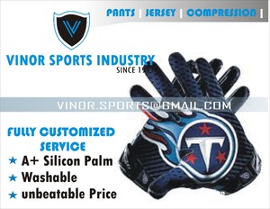 Gants de football américain personnalisés de haute qualité, gants de football récepteur, gants de frappe de baseball pour adultes et enfants - Product Image 2