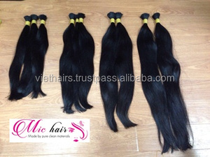 ผมตรง Remy ลอนคลื่นคู่สีธรรมชาติผมต่อจากเวียดนามบริสุทธิ์100% - Product Image 4