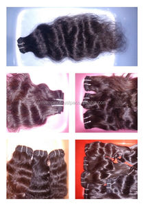 Cheveux indiens vierges à natural wave, extension de cheveux 100% vierges non traités, chevelure lisse au toucher 100% - Product Image 6