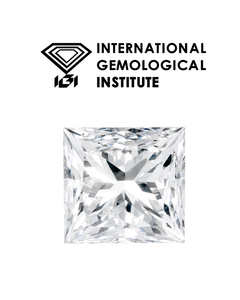Diamante natural con corte princesa de 1.00 quilates certificado por IGI, claridad VVS1, color G, diamante suelto de alto brillo para joyería de compromiso. - Product Image 1