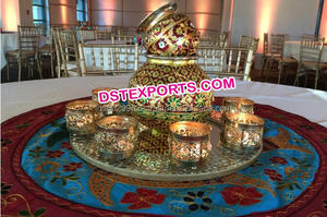 Décoration de foyer de mariage indien Radha Krishan Statue en fibre de verre Couleur et taille personnalisées Durable DSTEXPORTS Fabricant USA - Product Image 5
