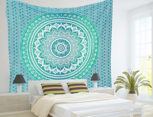 Ấn Độ Ombre Mandala Boho Thảm Trang Trí Đôi Tường Treo Bãi Biển Ném Hippie Tấm Thảm In Mô Hình Cho Bãi Biển Trang Trí Nội Thất Tường Trang Trí Nội Thất - Product Image 6