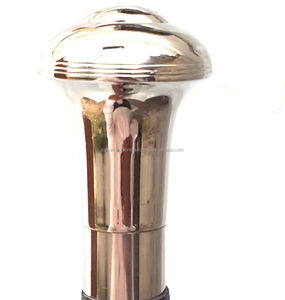 Bastón ajustable hecho a mano de diseñador náutico, mango de latón macizo, acabado pulido de madera, punta de goma, estilo Vintage de 36 pulgadas para - Product Image 2