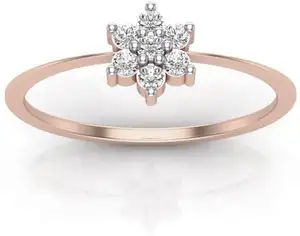 Indian Style Nakshatra Wedding Ring in Real Diamond 14k Rose Gold