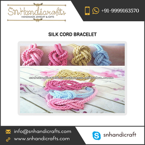 Unique High Quality Silk Cord <b>Bracelet</b> at Best PriceHandmade Creations - Product Image 1
