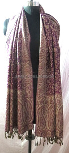 <b>Indian</b> Designer Girls Wear Neck Wrap Cashmere Pashmina Stole <b>Scarf</b> Ethnic Shawl Hijab Neck Wrap Handmade <b>Scarf</b> - Product Image 2