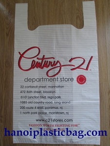 HDPE Tshirt plasticbag / Vest carrier bag / Shopping bag - Product Image 2