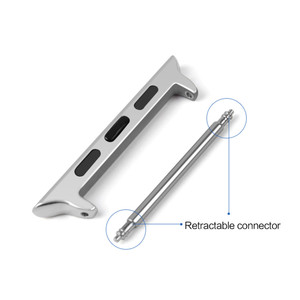 Adattatori KeepWin in Acciaio Inossidabile per Cinturini di Orologi, Connettori per Apple <span class=keywords><strong>Watch</strong></span> Serie 8 <span class=keywords><strong>7</strong></span> 6 5 4 <span class=keywords><strong>SE</strong></span> - Product Image 3