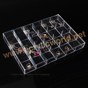 Vitrina de joyería de tubo de barra T acrílica personalizada/fabricantes de exhibición de joyería de China/soporte de exhibición de joyería de acrílico de tubo joyería/anillo/Exhibición de collar - Product Image 3