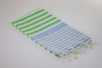Serviettes de bain turques à rayures Peshtemal, directement de l'usine (gamme arc-en-ciel / Capri), 100% coton, séchage rapide