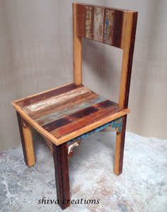 Tables et chaises de restaurant en bois récupéré à usage domestique pour meubles de maison - Product Image 4