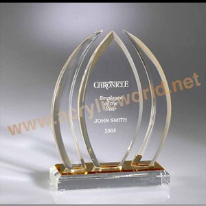 Trofeos de premios acrílicos de cristal transparente personalizados, bloque de trofeos al por mayor - Product Image 5