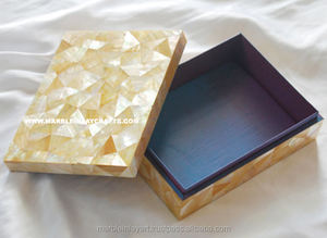 Mopa de piedra Natural amarilla, caja decorativa - Product Image 1