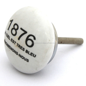 1876 Ceramic Knob Transfer <b>Sticker</b> <b>Kitchen</b> Bedroom Hotel Exterior School Warehouse Hospital Bathroom Drawers Doors Dressers - Product Image 3