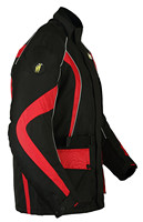 Veste de moto réfléchissante de sécurité en textile respirant Corduroy Cordura, imperméable, avec fermeture éclair, col montant, pour adultes