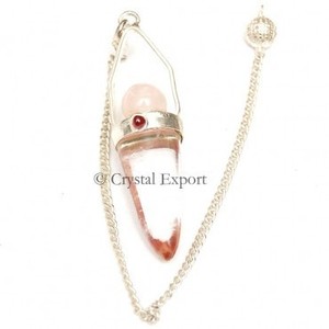 <b>Crystal</b> Quartz <b>Ball</b> and Bullet Pendulums : Wholesale Gemstone Pendulums, Agate Pendulums - Product Image 1