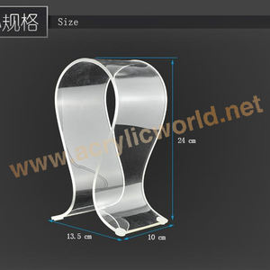 ประเทศจีนโรงงานUรูปที่สวยงามชัดเจนอะคริลิหูฟังยืน,ผู้ผลิตหูฟังอะคริลิแสดง - Product Image 4