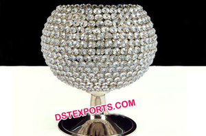 เชิงเทียนคริสตัลสีทองแบบห้าแขนสำหรับตกแต่งงานแต่งงานชิ้นส่วนตรงกลางของตกแต่งขายส่งจากสหรัฐอเมริกา - Product Image 2