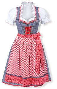 Dirndl traditionnel Oktoberfest pour femmes, mini dirndl Trachten, dirndl Oktoberfest allemand Trachten (dirndl bavarois) - Product Image 3