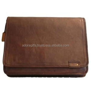 Genuine Leather Modern Business <b>Laptop</b> <b>Briefcase</b> Shoulder <b>Bag</b> Durable Easy to Carry - Product Image 1