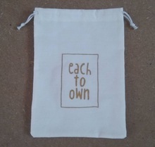 Vente en gros de sacs à cosmétiques en coton écologiques personnalisés sac en mousseline sac à cordon en coton pochette cadeau en coton - Product Image 3