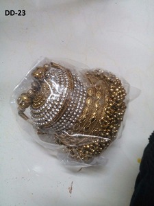 กระเป๋าคลัทช์แฮนด์เมดสำหรับผู้หญิงทำมือแบบ DD19กระเป๋าถือโลหะสีทองมีสไตล์งานประดับลูกปัดหินสำหรับงานเลี้ยงตอนเย็นของเจ้าสาว - Product Image 5