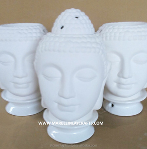 Lord Buddha <b>Statue</b> For Home Decor/ Marble Buddha Head - Product Image 1