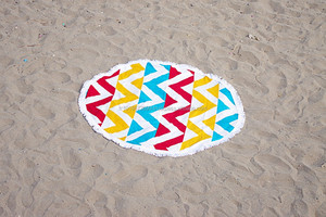 Toallas de playa redondas, fabricadas en Turquía, directas del fabricante, The Iluzyon Roundie Printed made in Turkey - Product Image 5