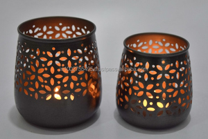 Modern Home Decorative Iron Metal Handmade IHA Brand Tea <b>Light</b> Holder <b>Lanterns</b> Jars <b>Indoor</b> Outdoor Use Model IHACA114 - Product Image 6