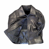 Veste d'hiver en cuir de vache véritable pour homme, taille plus, respirante, fabriquée par Wings Traders
