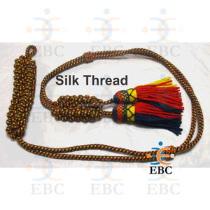 ชุดเดรสเจ้าหน้าที่เชือกถักสีเขียวสีแดงสีเขียวพู่สีขาวสีทองไมลาร์ - Product Image 3