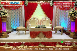 เก้าอี้เหล็กประดับคริสตัลสีทองหรูหราหรูหราหรูหราสง่างามสไตล์โมเดิร์นสำหรับธีมอินเดียตกแต่งงานแต่งงานงานปาร์ตี้ของจำเป็น - Product Image 3