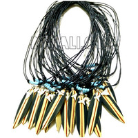 Balinais Surf Mini Conseil Pendentif Collier Unisexe Bois Alliage Corde Chaîne Punk Style Surf-Thème Planche De Surf Collier En Cuir Chaîne