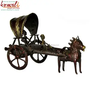 Brown Golden Your Brand miniature metal figures cart horse bronze alloy miniature miniature bronze sculpture Home Decoration mascot miniature horse