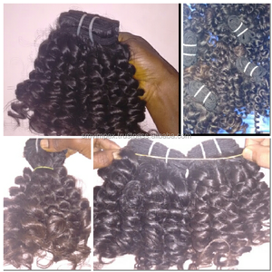 Extension de cheveux bouclée et emmêlée, chevelure indienne 100% naturelle, de qualité, ne s'emmêlent pas, perte de chevelure - Product Image 6