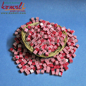 Cube Shape Layered Acrylic Resin Custom Design Acrylic <b>Beads</b> for Jewelry Making Custom Made Resin <b>Bead</b> - Product Image 2