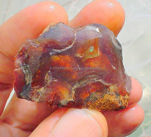 Agate de feu rouge naturelle, pierre brute, matière première, fabrication et approvisionnement en gros - Product Image 5