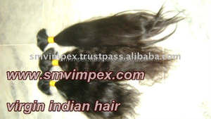 Cabello humano Remy 100% virgen indio sin procesar, la mejor calidad, cabello humano Remy sin procesar a granel - Product Image 4