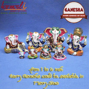 พระพิฆเนศเหมาจ่ายสีสันสดใสและมีสีสัน - Product Image 6