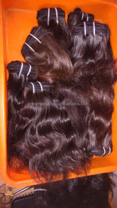 Tissage de cheveux bruts humains pouvant être blanchis. Extension de cheveux la plus vendue. Tissage de cheveux bruts de temple d'Inde. - Product Image 5