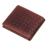 Dompet Pendek Lipat Dua Kulit Sapi Asli Pria OEM Anti Maling, Tempat Kartu & Uang, Model 02